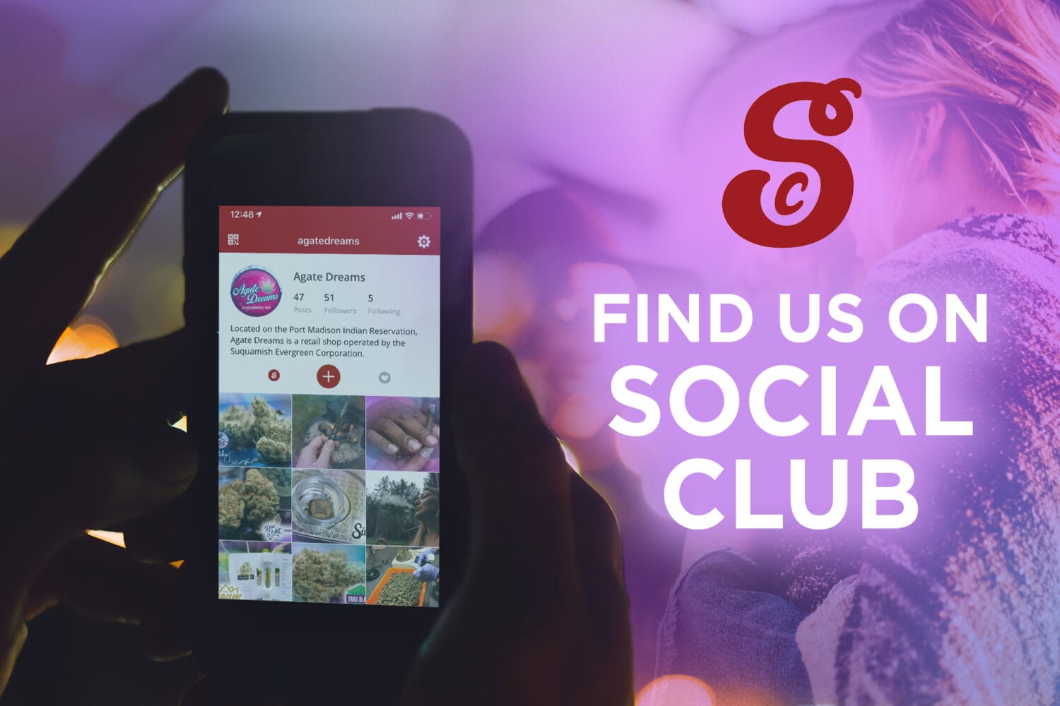 Find us on Social Club - Agate Dreams