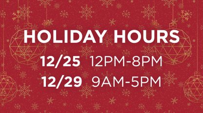 Holiday Hours