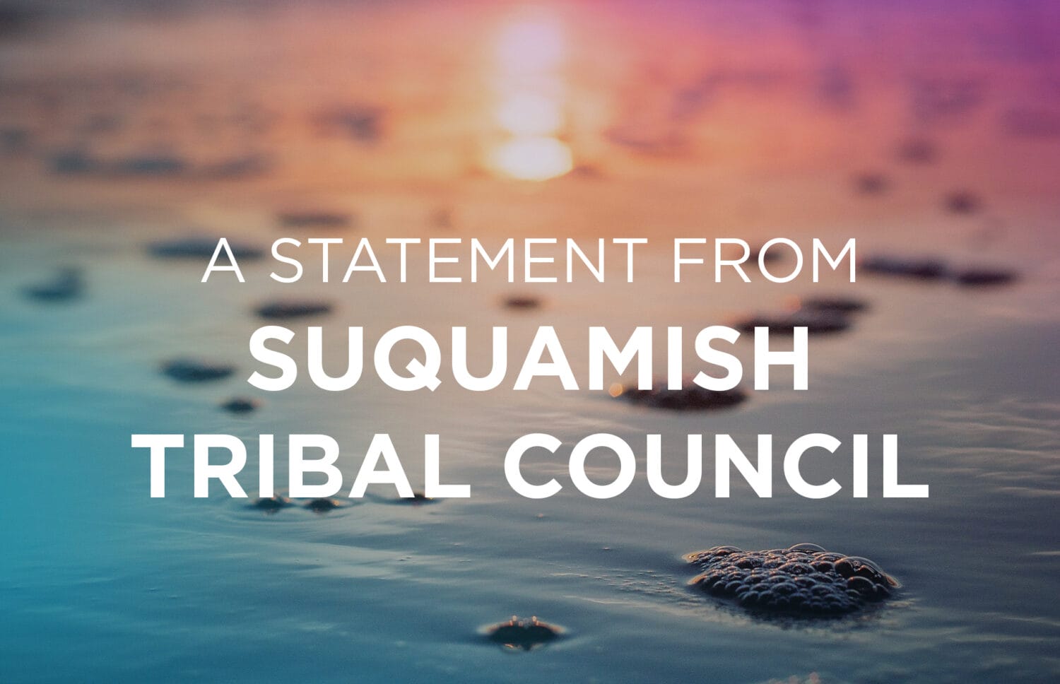 Suquamish Council Statement