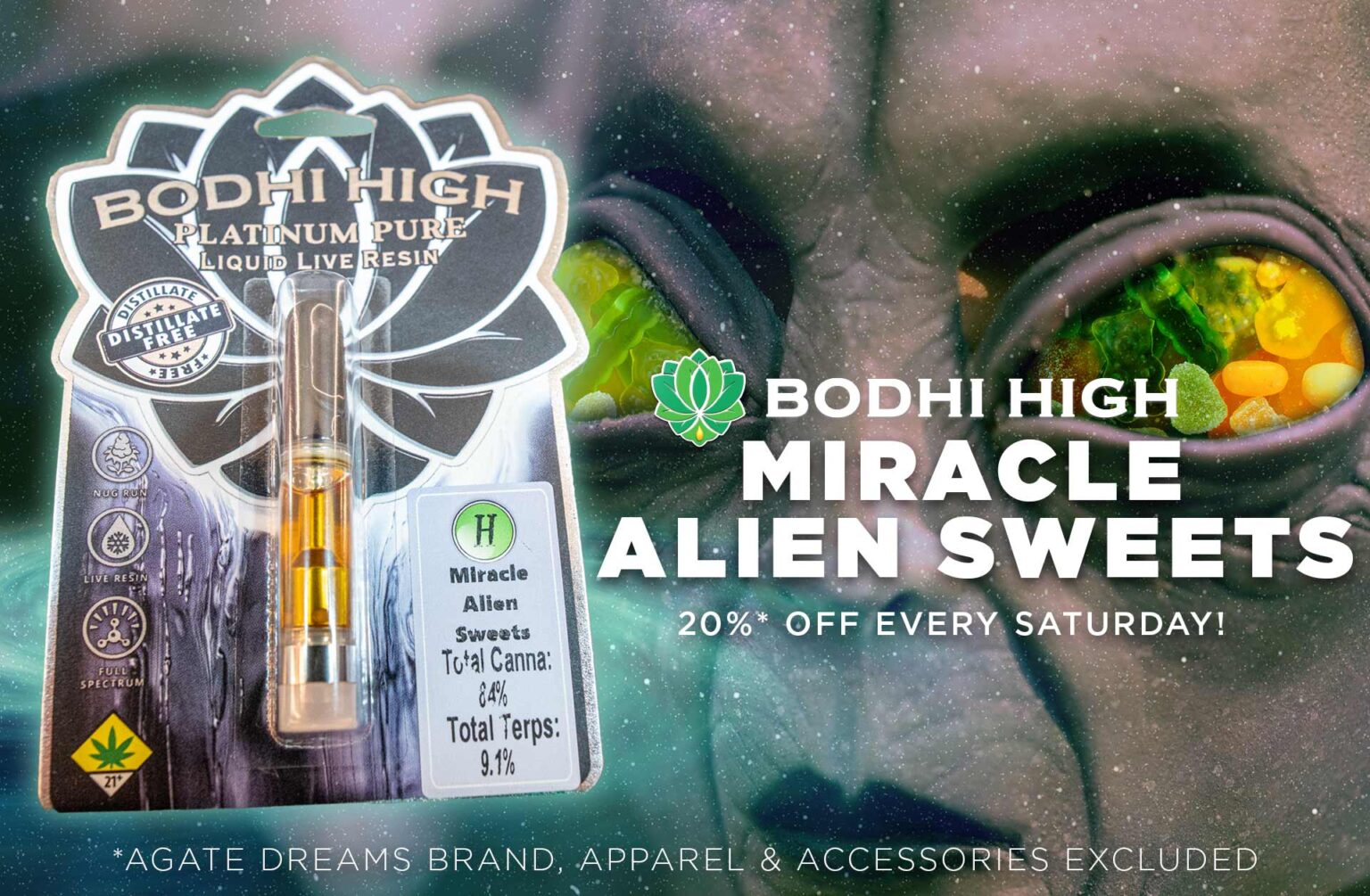 Miracle Alien Sweets by Bodhi High Agate Dreams